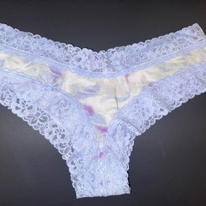 VS Lace Waist Cotton Cheeky Panty